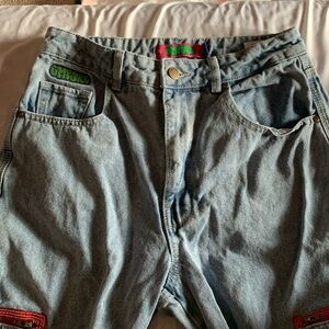 EMPYRE womens baggy high rise jeans